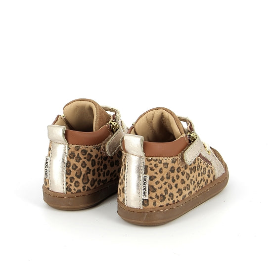 BOUBA BI ZIP LEOPARD CAMEL