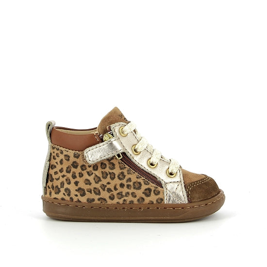BOUBA BI ZIP LEOPARD CAMEL