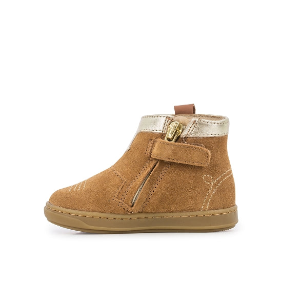 BOUBA KID VEL CAMEL/PLATINE