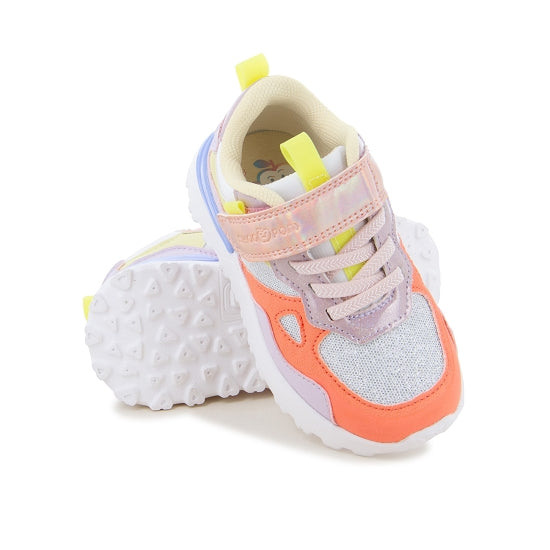 JOGGY SCRATCH MESH GLITTER LI WHITE-ORANGE