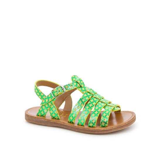 PLAGETTE STRAP CLUX VERT JAUNE