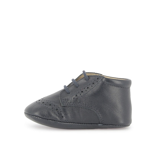 T&C 15 DERBY CUIR LISSE MARINE