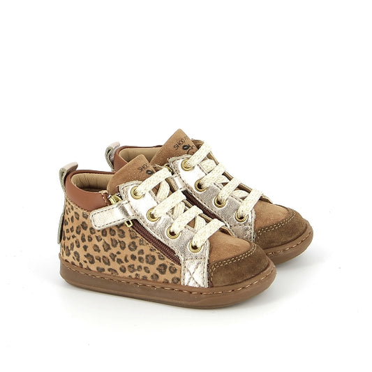 BOUBA BI ZIP LEOPARD CAMEL
