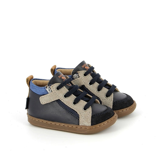 BOUBA BI ZIP NAPPA NAVY
