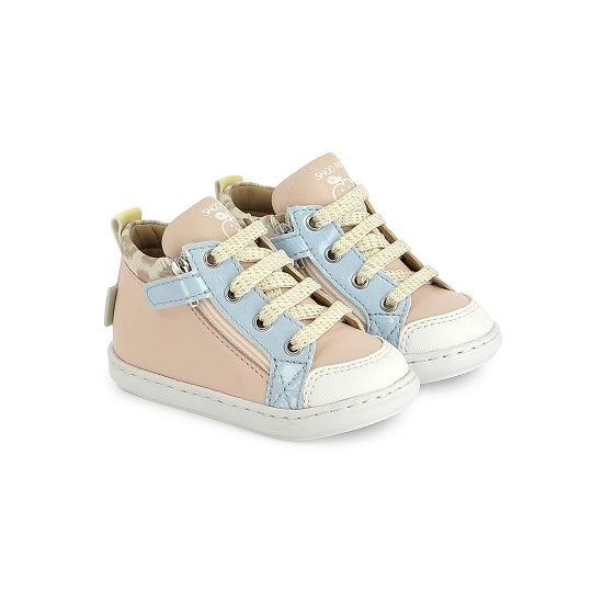 BOUBA BI ZIP NAPPA (PINK-BLUE)