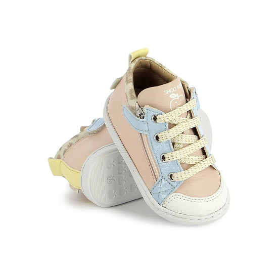 BOUBA BI ZIP NAPPA (PINK-BLUE)