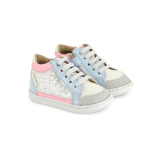 BOUBA CONNECT NAPPA GLITTER(WHITE-SILVER)