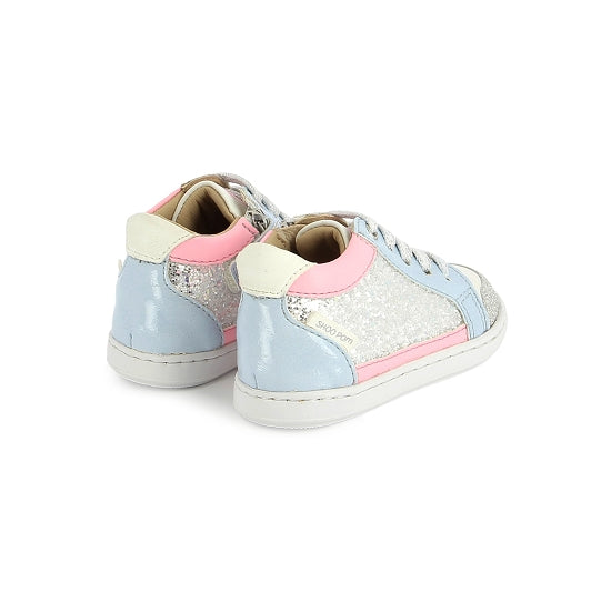 BOUBA CONNECT NAPPA GLITTER(WHITE-SILVER)