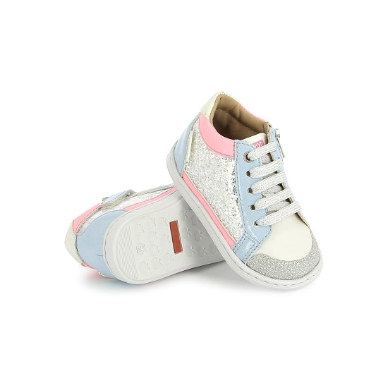 BOUBA CONNECT NAPPA GLITTER(WHITE-SILVER)