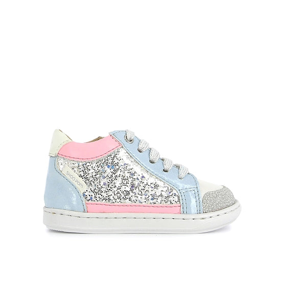 BOUBA CONNECT NAPPA GLITTER(WHITE-SILVER)