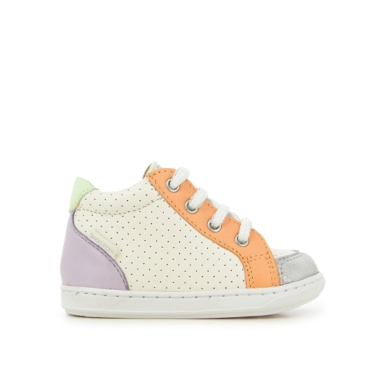 BOUBA ZIP BOX NAPPA CRAIE-PEACH-LILAC