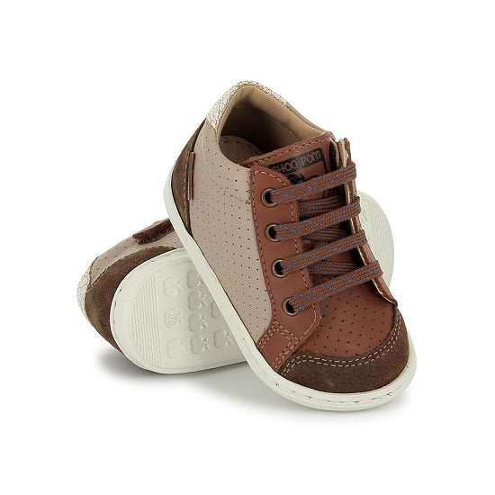 BOUBA ZIP BOX NAPPA DK CAMEL-MASTIC