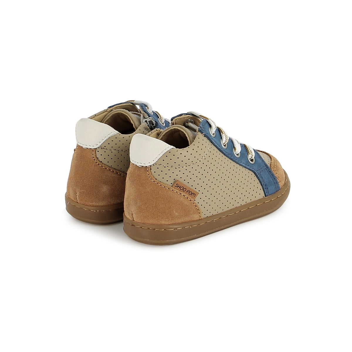 BOUBA ZIP BOX NAPPA(MASTIC-BLUE)