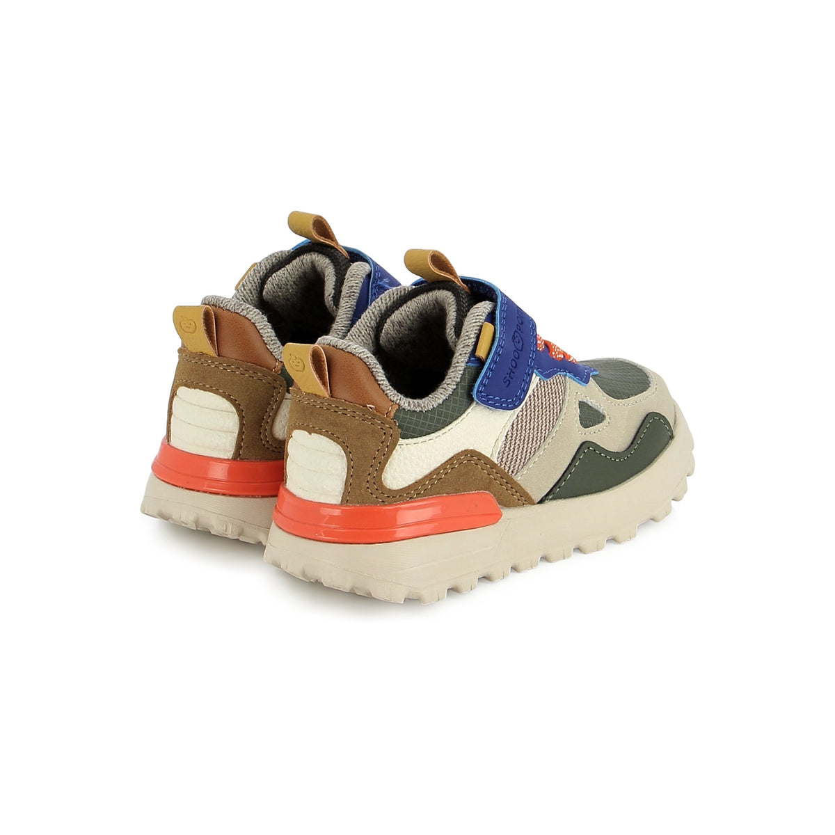 JOGGY SCRATCH PUR NAPPA(KAKI-ROYAL BLUE)