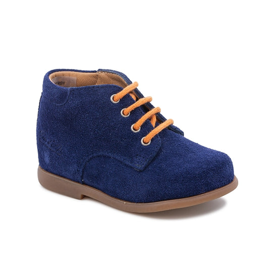 NIOUPI DERBY VELOURS BLEU FONCE