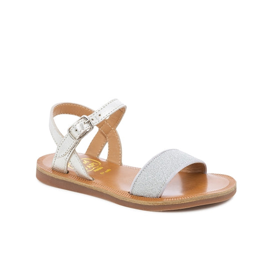 PLAGETTE BUCKLE TAO GLITTER ARGENT
