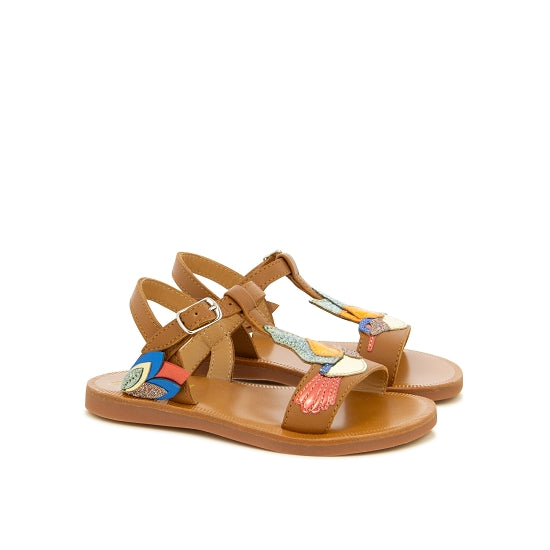 PLAGETTE COLIBRI NAPPA CAMEL