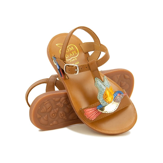PLAGETTE COLIBRI NAPPA CAMEL