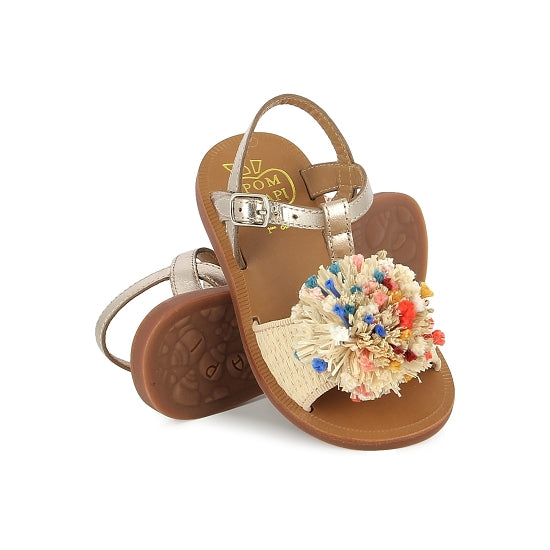 PLAGETTE POM POM ORO PALLA CREMA