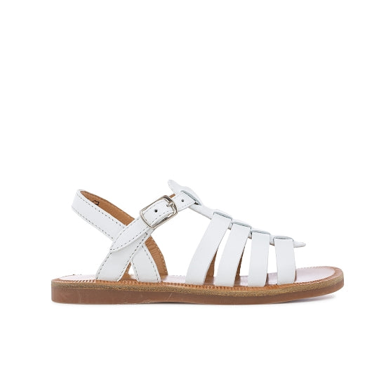 PLAGETTE STRAP NAPPA BLANC