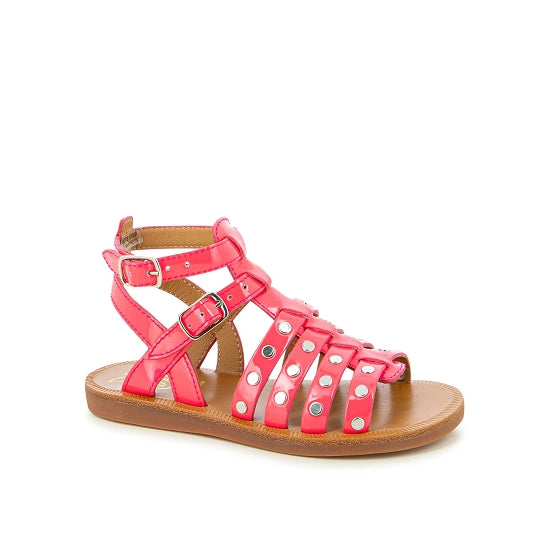 PLAGETTE STUD VERNIS PINK NEON