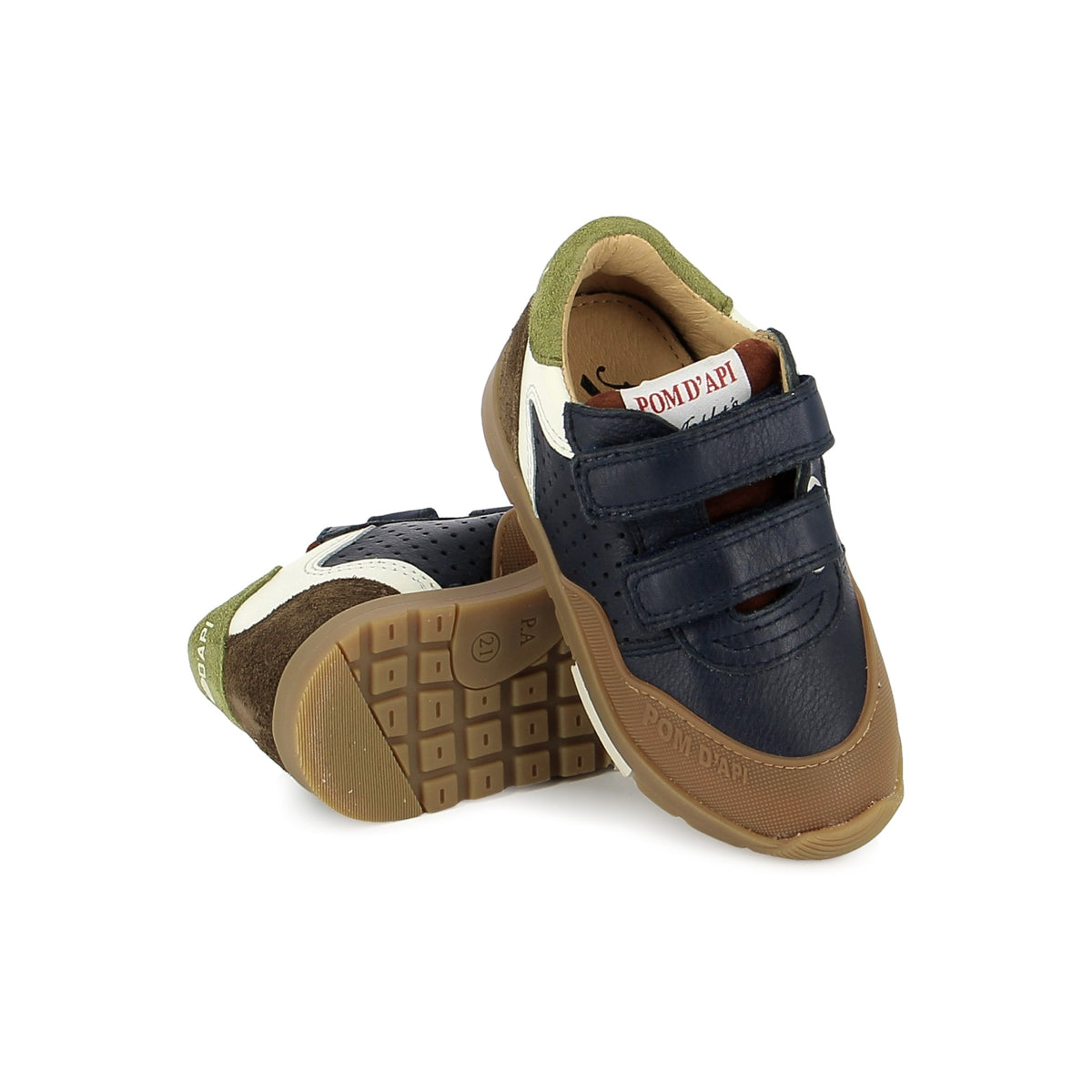 POUSS BUMP PERFO NAPPA(MARINE-MULTI)