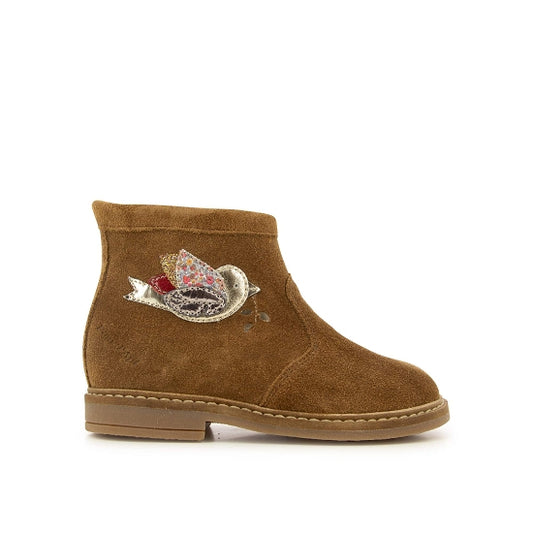 RETRO BIRD VEL CAMEL