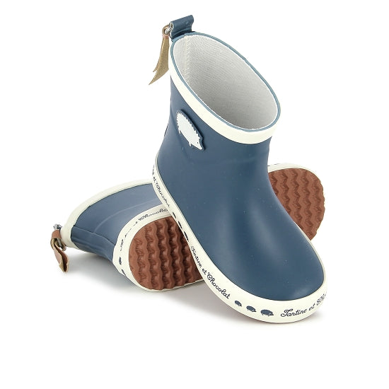 TC WELLY PATCH CAOUTCHOUC NAVY