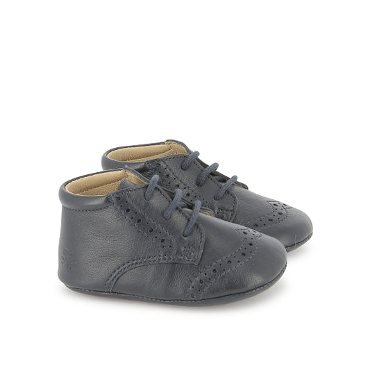 T&C 15 DERBY CUIR LISSE MARINE
