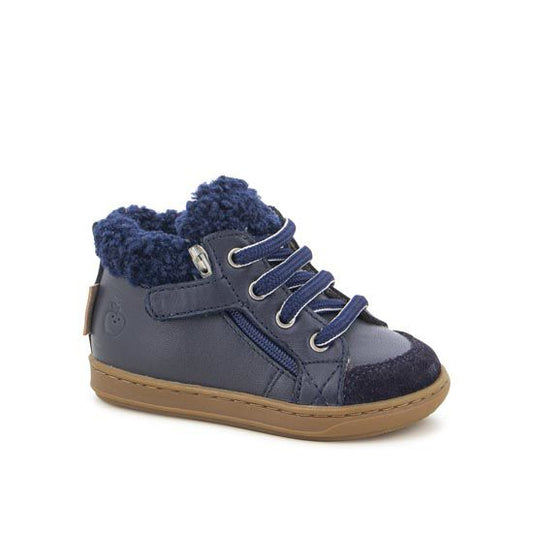 BOUBA ZIP WOOL NAPPA NAVY