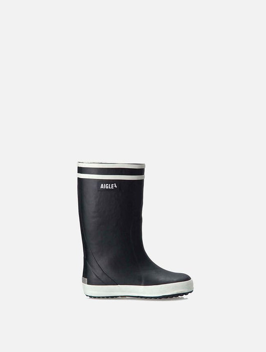 AIGLE RAINBOOTS NAVY WITH FUR